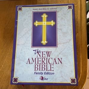 This family edition of the New American Bible.